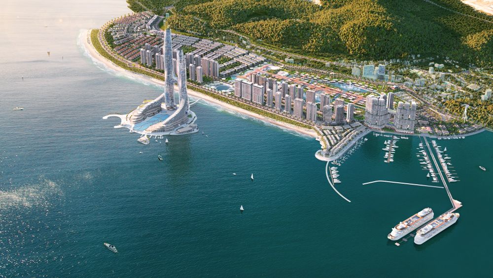 Sun Festo Town hưởng trọn hệ tiện ích vui chơi, giải trí đẳng cấp của đại đô thị Sun Elite City. Ảnh:  Sun Property (thành viên Sun Group). 