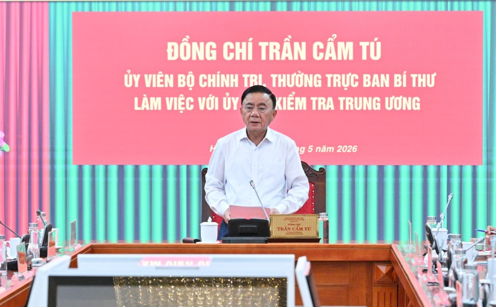 Politburo Member, Standing Secretary of the Secretariat requested to pay attention to care for and build a contingent of inspection officials who are always loyal to the Party, truly brave, honest, and professional. Photo: Kim Thanh/Electronic Information Portal of the Communist Party of Vietnam.
