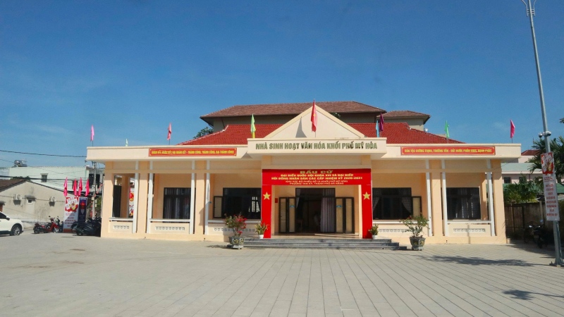 Tam Kỳ dự kiến lập khối phố mới Phước Hòa. Trong ảnh là Nhà sinh họa văn hóa khối phố
