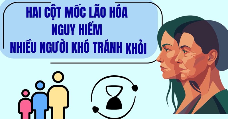 Hai dấu mốc lão hóa nguy hiểm nhiều người khó tránh