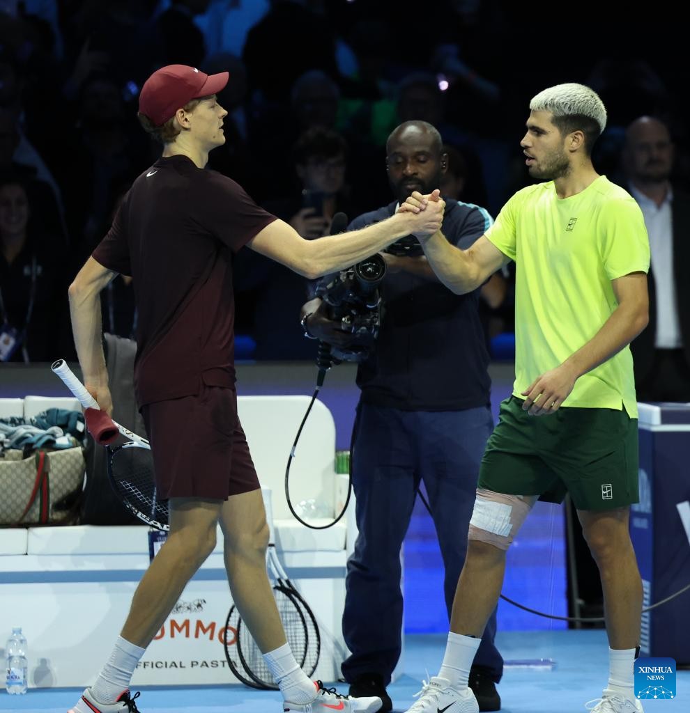 Sinner và Carlos Alcaraz đã thống trị các giải Grand Slam gần 3 năm qua. Ảnh: Xinhua