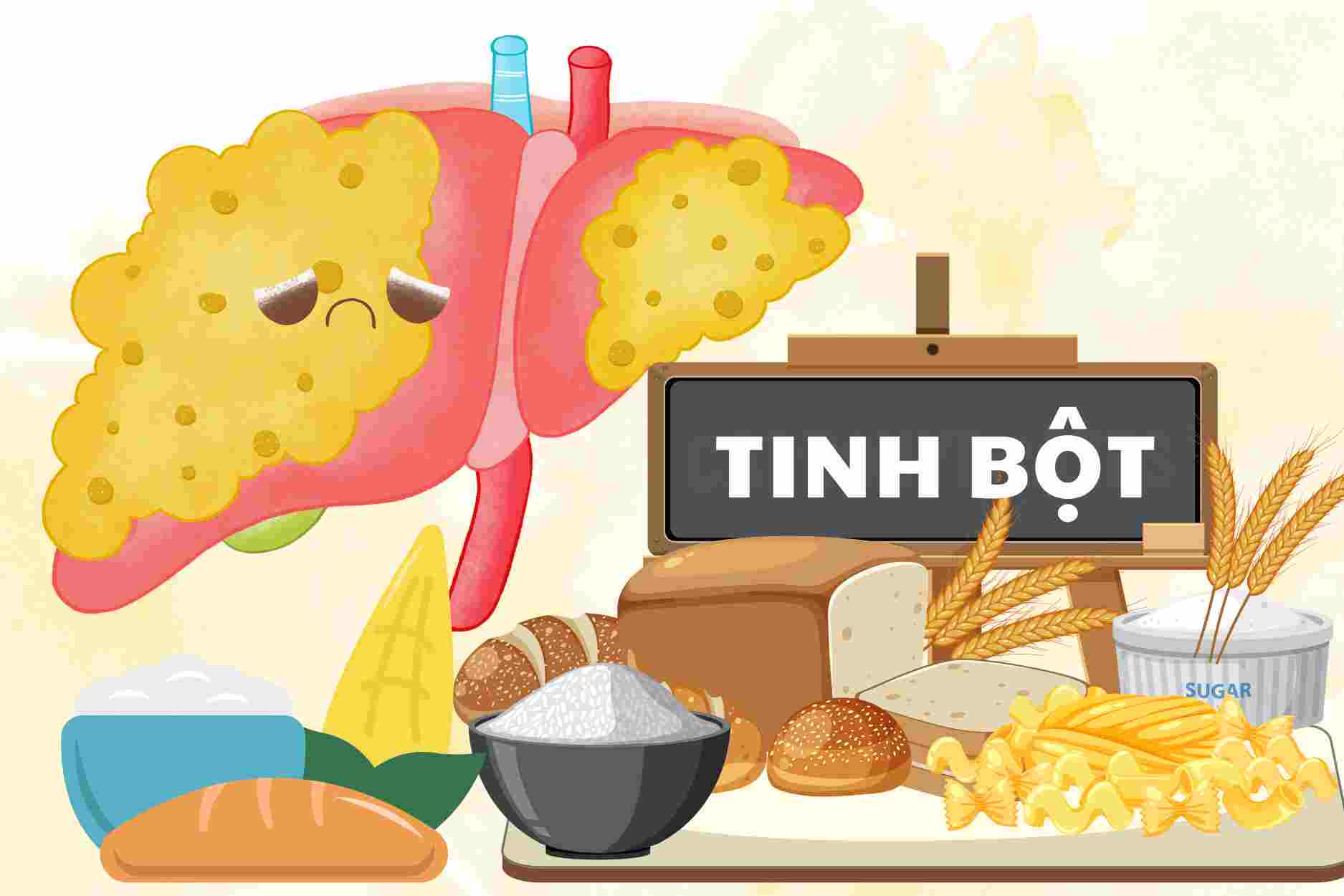 How should people with fatty liver eat starch