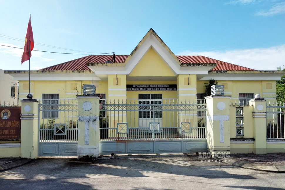 Trụ sở LĐLĐ huyện Phù Cát cũ. Ảnh: Hoài Phương