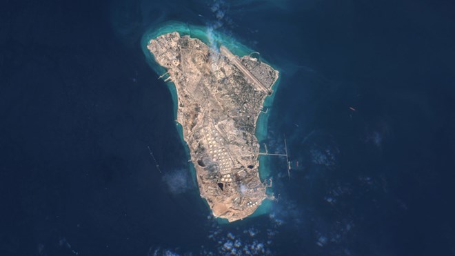 Satellite image of Kharg Island off the coast of Iran. Photo: Orbital Horizon/Copernicus Sentinel Data