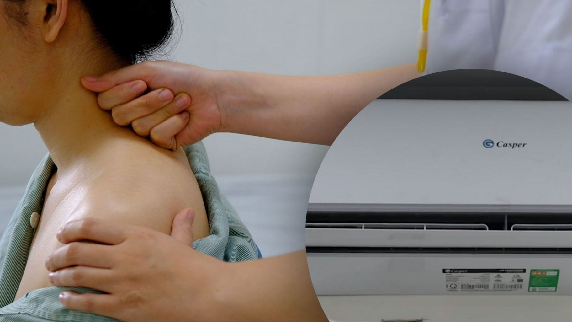 Many young people suffer from neck and shoulder pain in the middle of summer due to using air conditioners incorrectly.