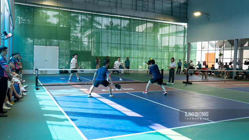Giải Pickleball công nhân, viên chức, lao động khu vực phía Bắc tỉnh Lào Cai năm 2026. Ảnh: Đinh Đại
