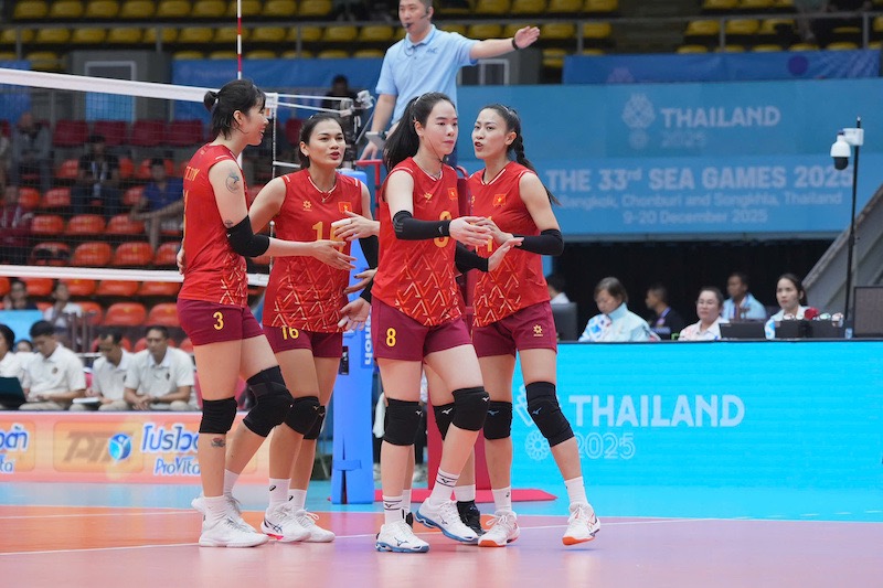 The Vietnamese women's volleyball team is preparing plans to participate in ASIAD 20. Photo: VFV