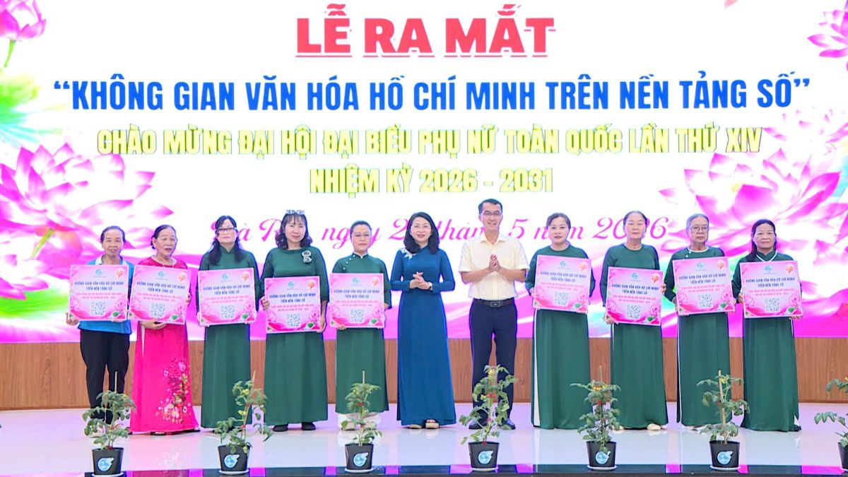 Launch of "Ho Chi Minh Cultural Space on a Digital Platform" in Ba Ria Ward, Ho Chi Minh City. Photo: PBR