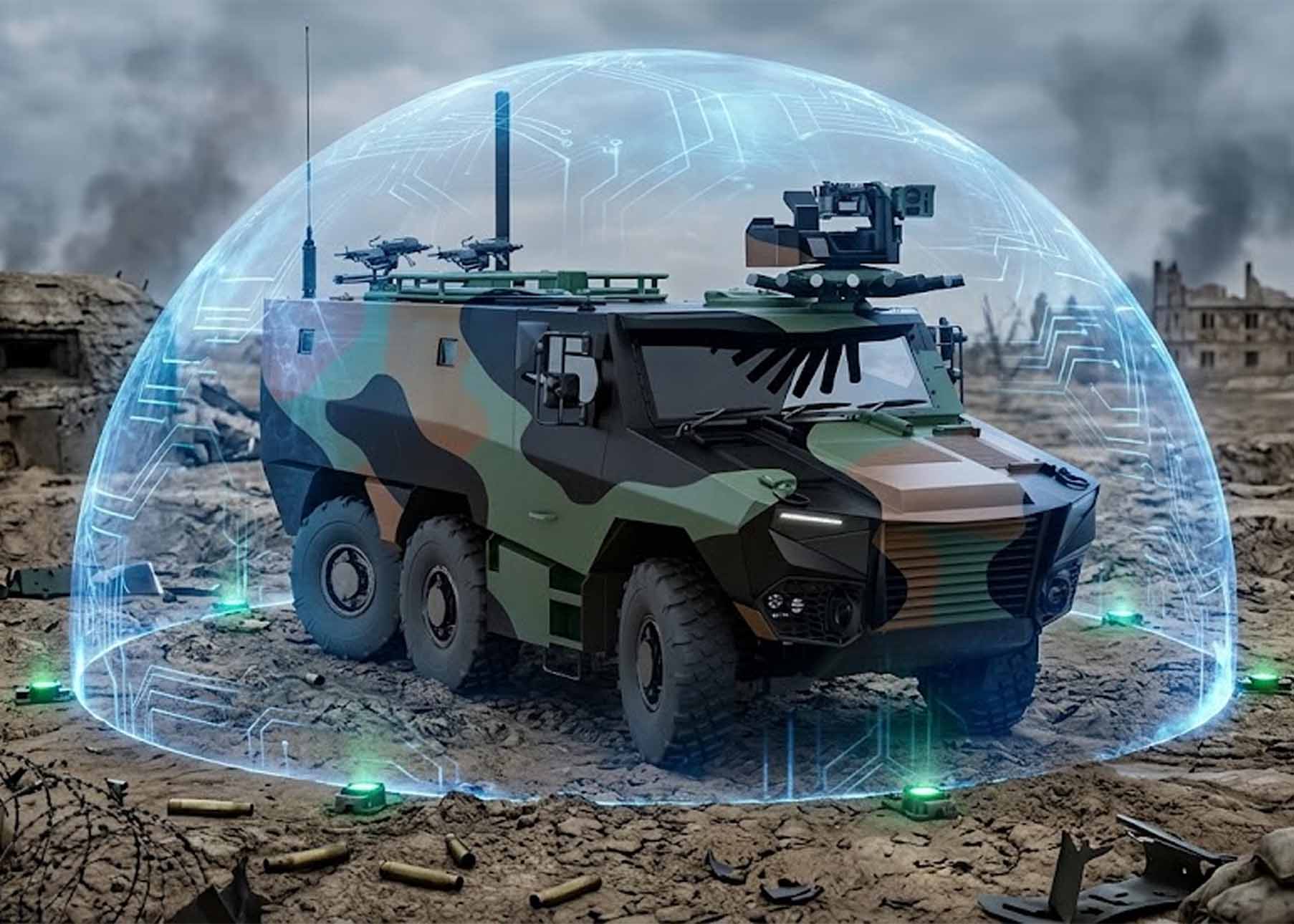 Thales and QinetiQ develop new armored vehicle protection system. Graphics: Cat Tien