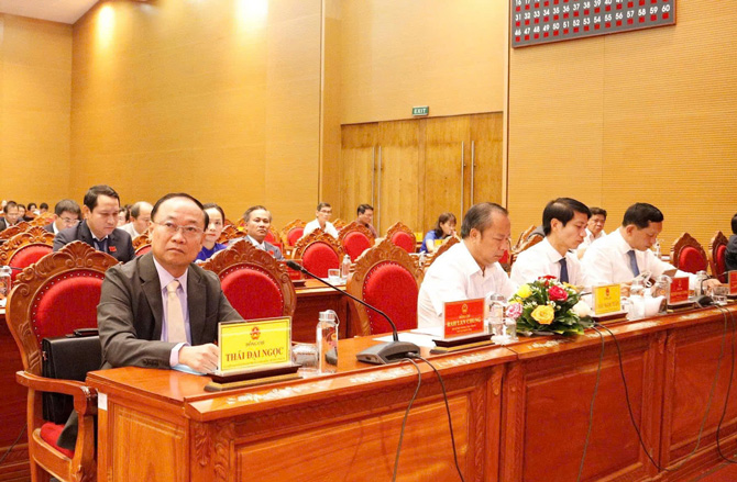 Quang cảnh kỳ họp HĐND tỉnh. Ảnh: Thanh Tuấn