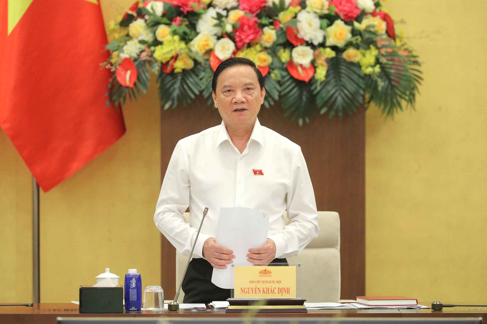 Phó Chủ tịch Quốc hội Nguyễn Khắc Định. Ảnh: Hồ Long.