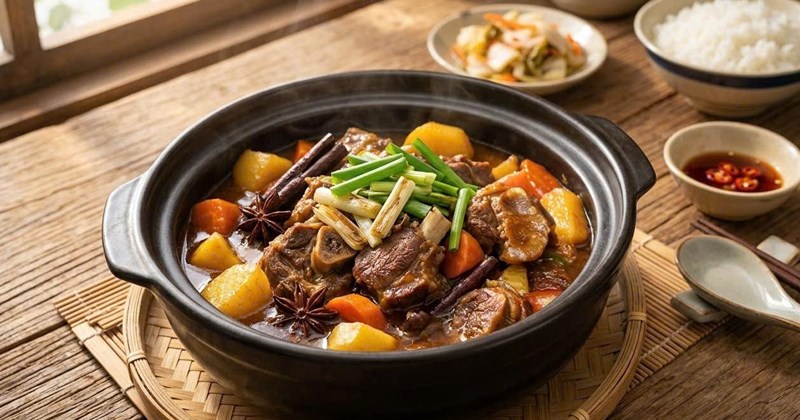 Thịt dê hầm thơm ngon, mềm tan, gắn kết gia đình