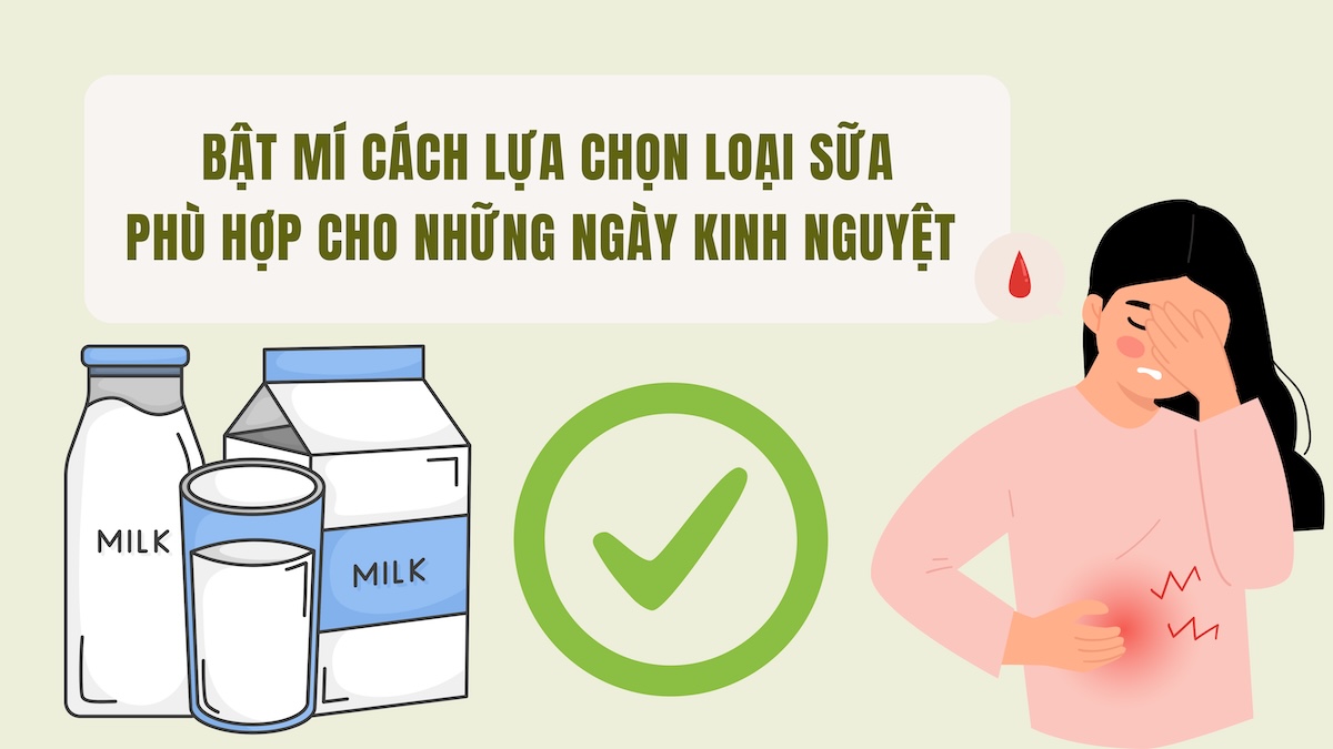 Revealing how to choose the right milk for menstrual days