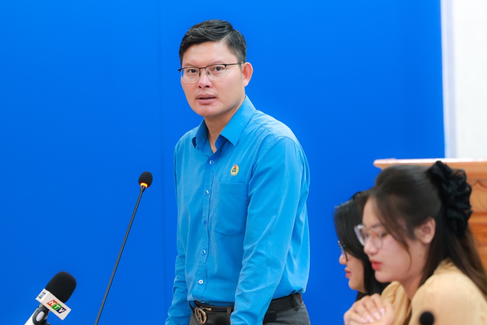 Ông Nguyễn Mạnh Kiên - Phó Trưởng ban Quan hệ lao động Tổng LĐLĐVN. Ảnh: Hải Nguyễn