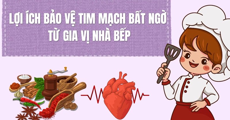Gia vị nhà bếp: Bất ngờ về lợi ích bảo vệ tim mạch