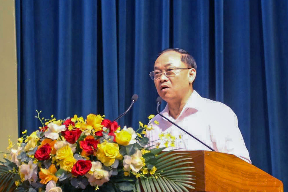 Bí thư Tỉnh ủy Gia Lai Thái Đại Ngọc phát biểu. Ảnh: Hoài Phương