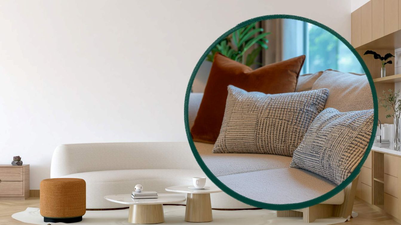 Choosing a suitable sofa helps increase aesthetics and create harmony for the living room space. Graphics: Thanh Thanh
