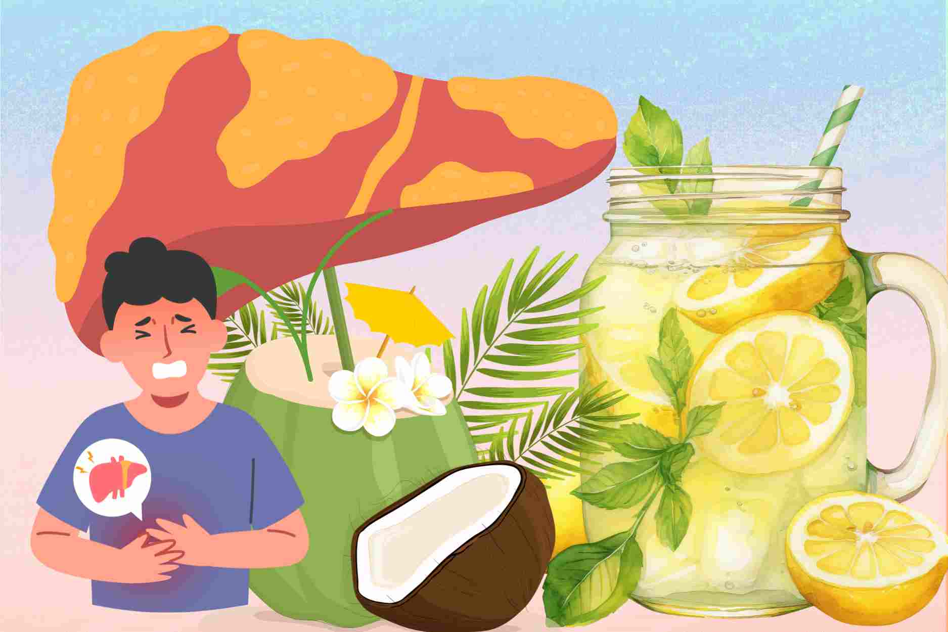 3 cooling drinks to help the liver detoxify and limit fat accumulation