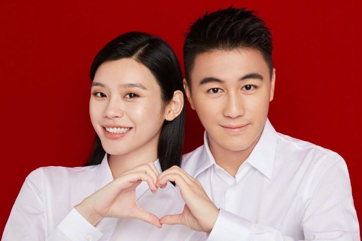 Supermodel Clown Mong Dao and businessman Ha Du Quan. Photo: Xinhua