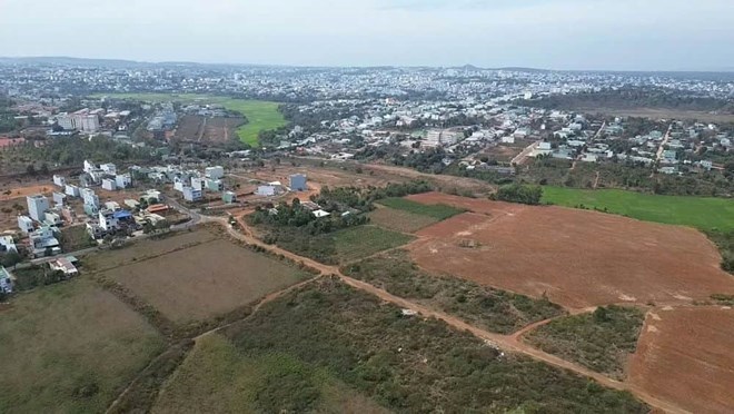 The land area will implement the CK54 Urban Area project with a total investment of 14,398 billion VND. Photo: Thanh Tuan