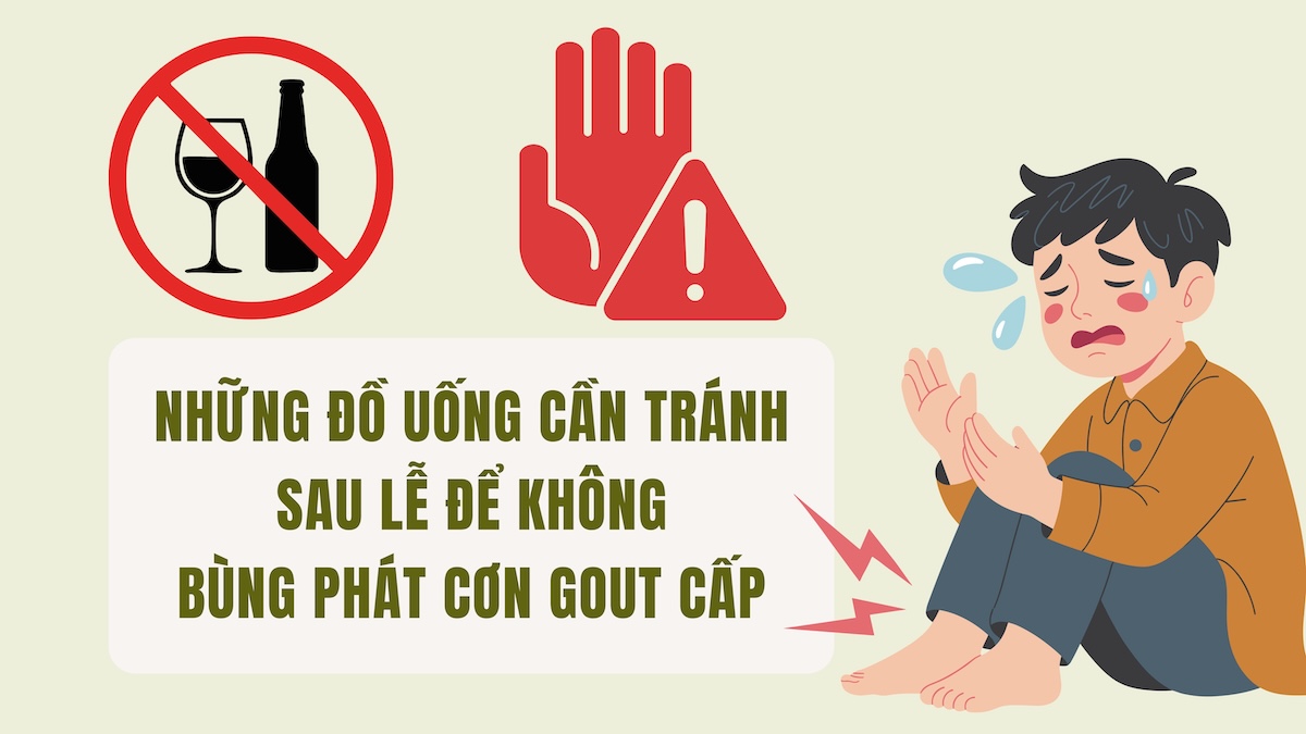 Drinks to avoid after the holiday to avoid acute gout attacks