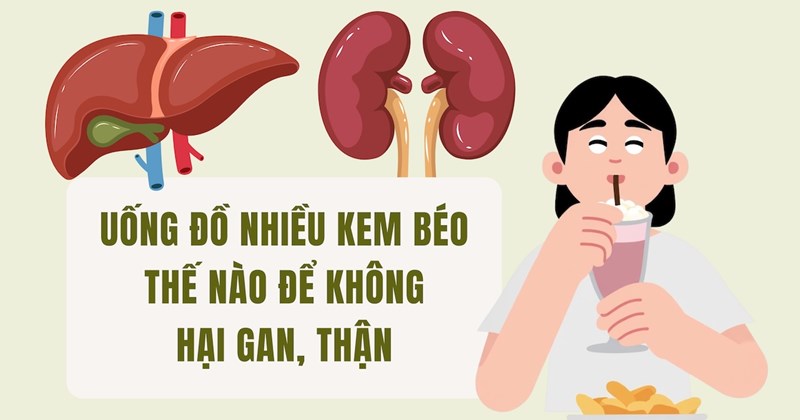 Uống nhiều kem béo thế nào để không hại gan, thận
