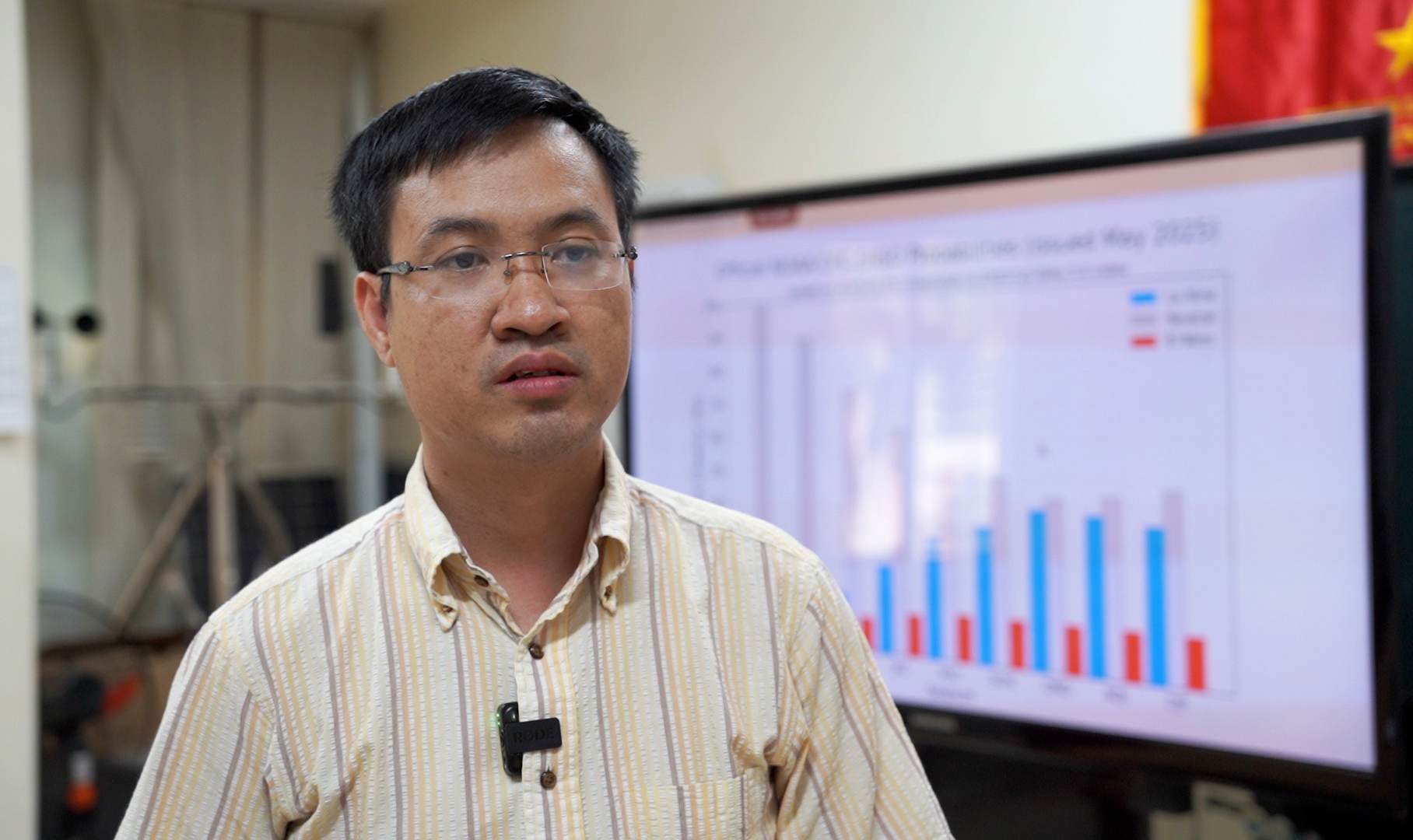 Tiến sĩ Trương Bá Kiên cảnh báo nguy cơ mưa cực đoan do không khí lạnh tràn về sau những ngày nắng. Ảnh: An An