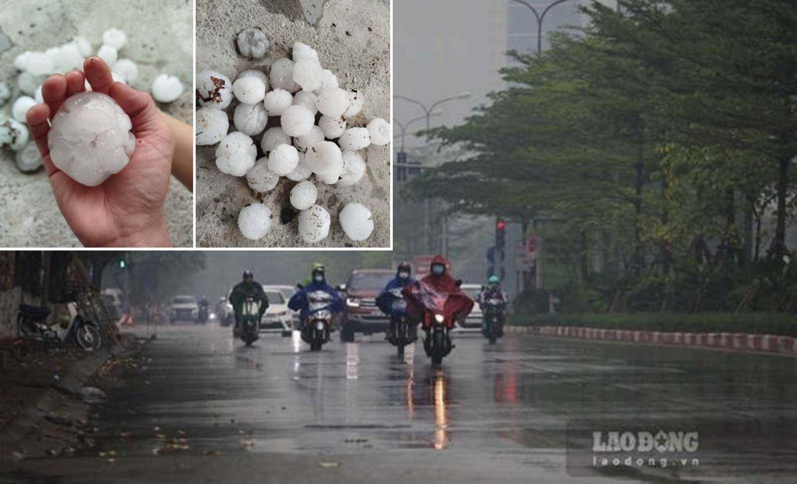 Warning during the transitional season, the risk of extreme rain. Photo composite: An An
