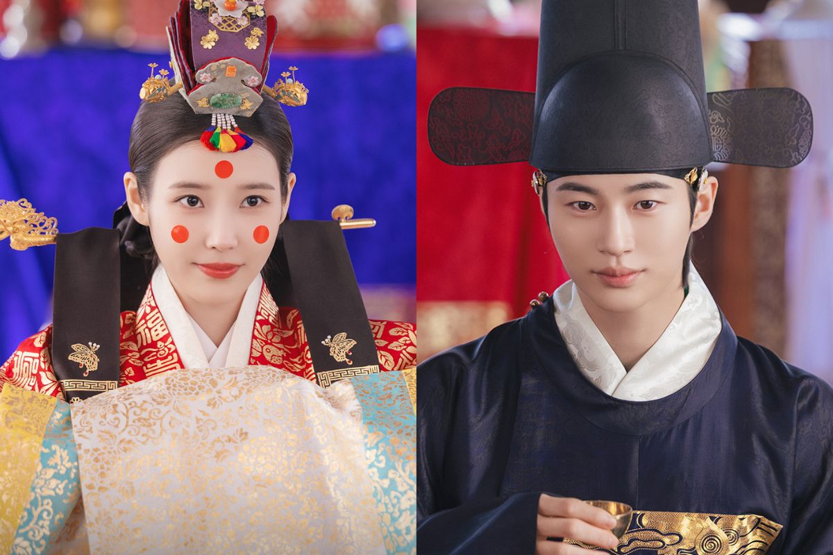 IU and Byeon Woo Seok's wedding scene in "Perfect crown". Photo: Producer