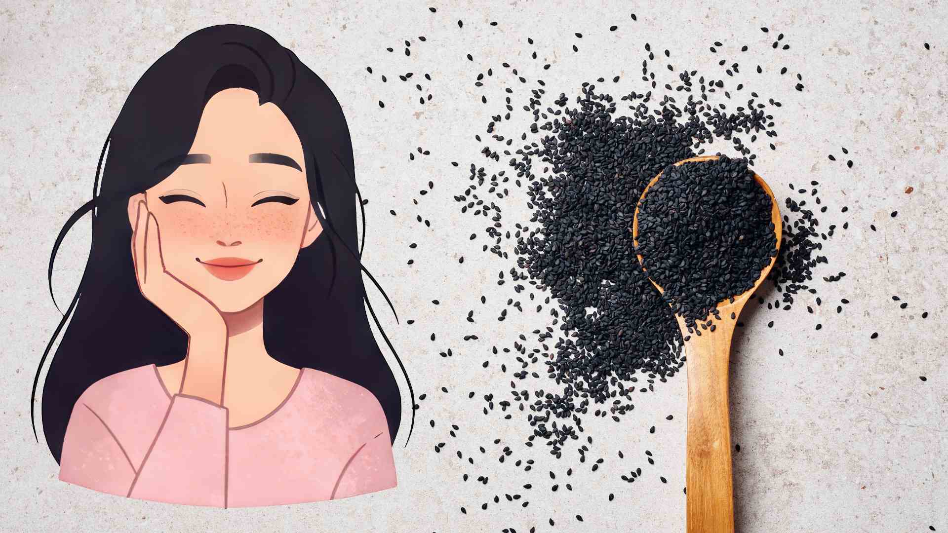 3 ways to combine black sesame seeds to help increase the effectiveness of rejuvenating skin and strong hair.