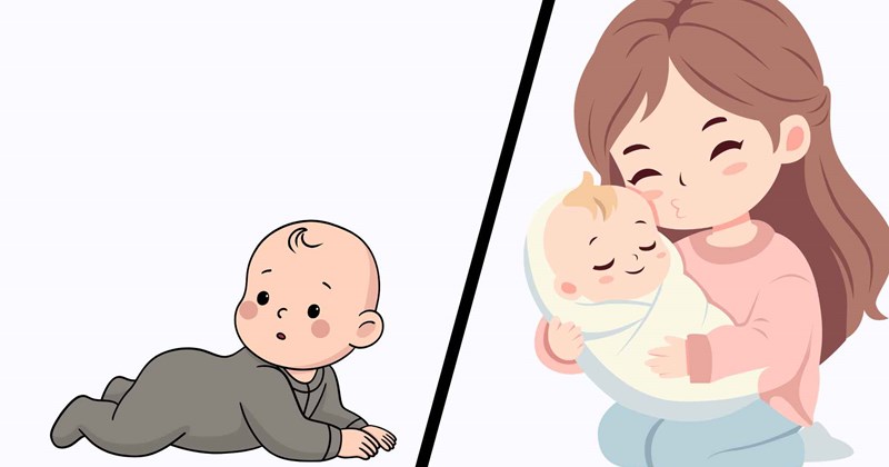 Khác biệt bất ngờ giữa trẻ được bế nhiều và nằm nhiều