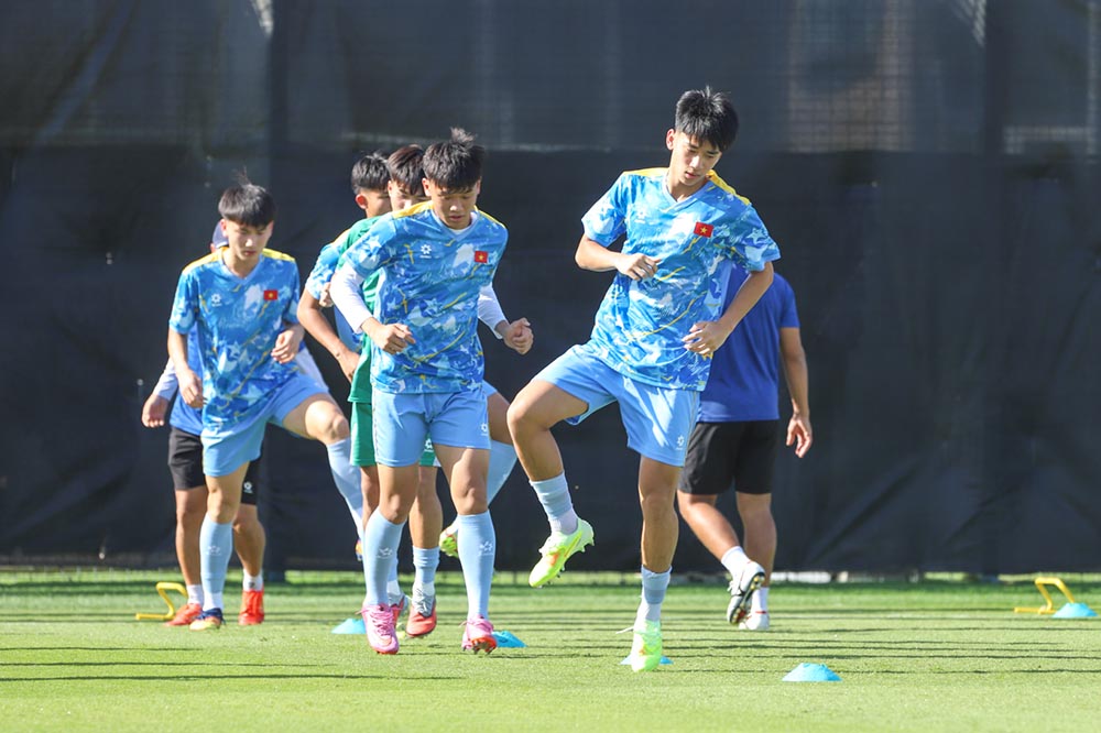 U17 Vietnam is highly appreciated by the Yemeni press before the 2026 AFC U17 Championship finals. Photo: VFF