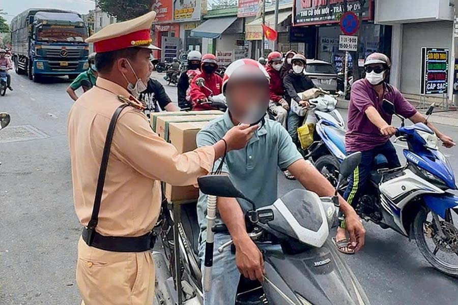 High alcohol concentration violations during holidays in Tay Ninh. Photo: Thanh Vu