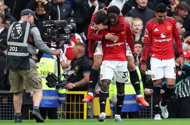 Live football Man United vs Liverpool in round 35 of the Premier League. Photo: EPL