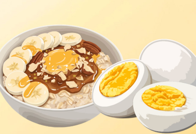 Suggested nutritious breakfast dishes to help reduce caffeine dependence