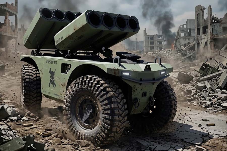 The new US UGV model helps expand the range of attack, supports reconnaissance and interception missions, marking a step forward in modern military technology. Photo: NGD