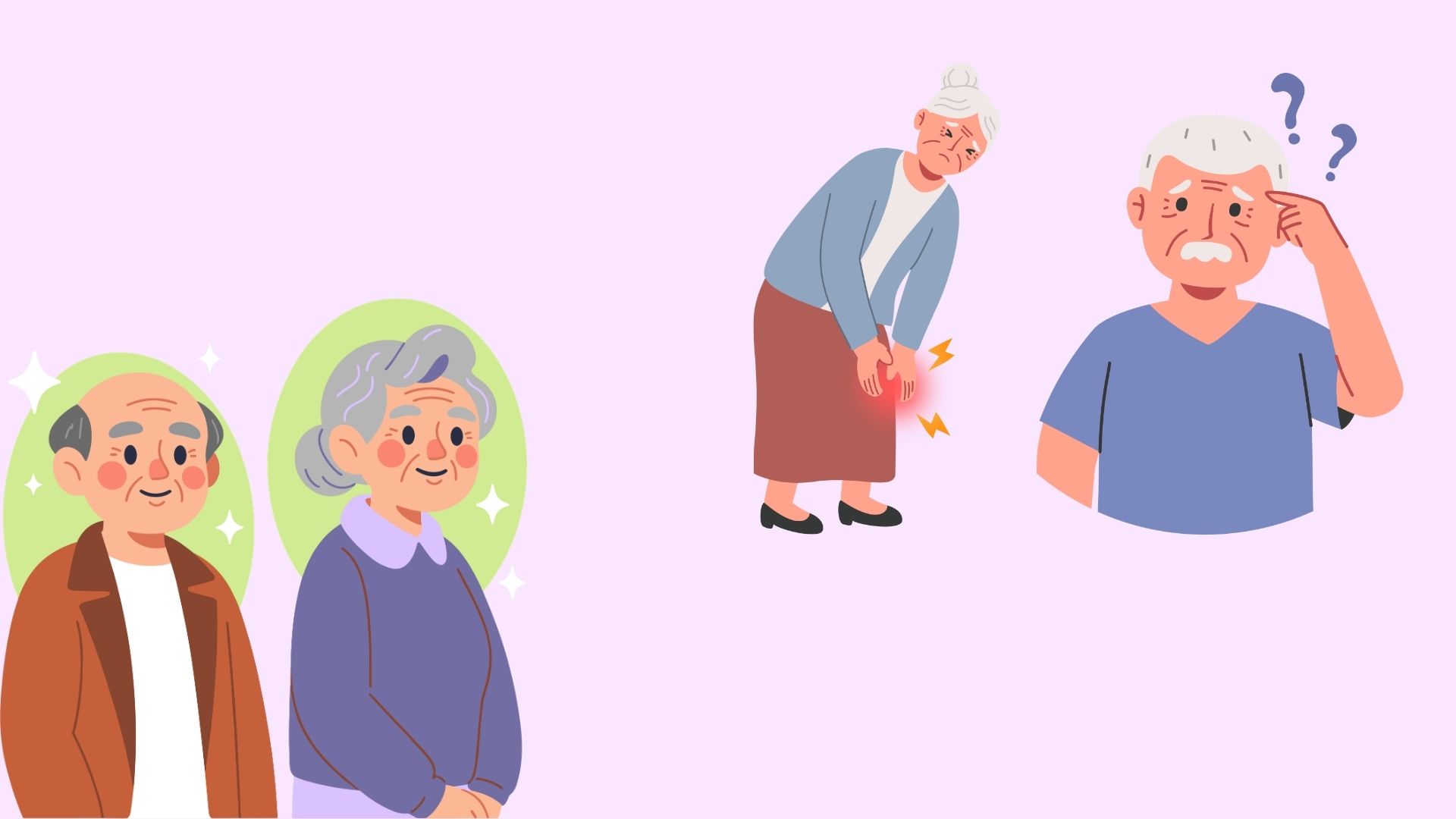 When your body begins to age, you may experience changes as below. Graphics: Minh Chau