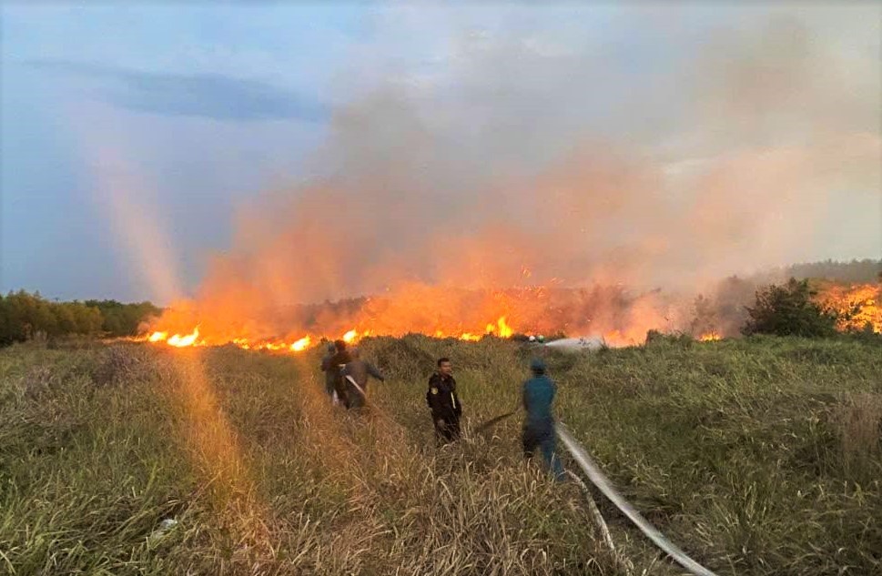 A forest fire occurred in Lam Dong province in April 2026. Photo: Phuc Khanh