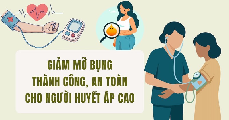 Giảm mỡ bụng an toàn, hiệu quả cho người cao huyết áp