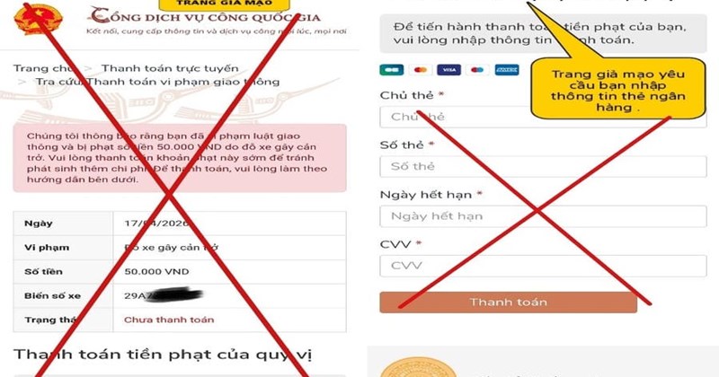 Lừa đảo phạt nguội qua mạng ngày càng tinh vi