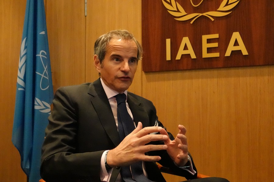 Ông Rafael Grossi cho hay, Kazakhstan đề xuất tiếp nhận uranium của Iran. Ảnh. Xinhua