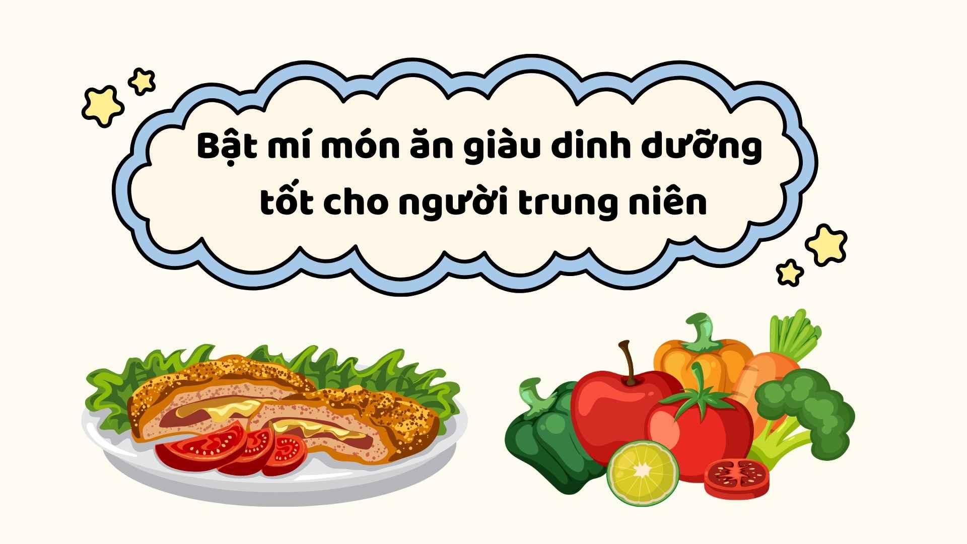 Revealing nutritious dishes good for middle-aged people