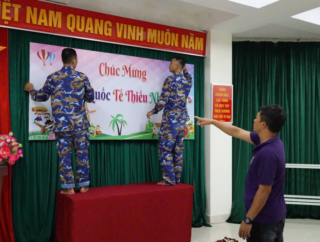 Các đảo thuộc đặc khu Trường Sa chuẩn bị nhiều hoạt động ý nghĩa trước Tết Thiếu nhi. Ảnh: Thành Vũ