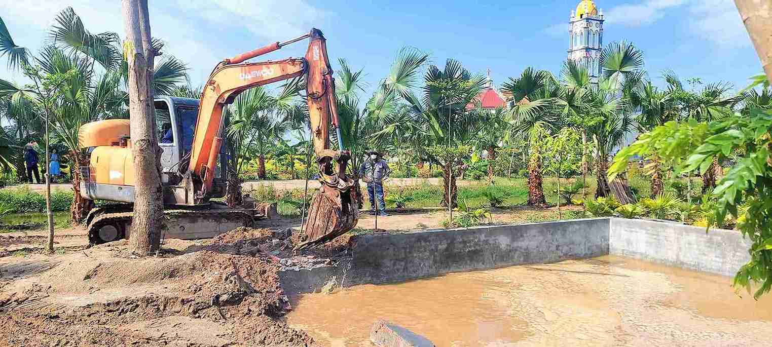 Hung Ha Commune People's Committee strengthens inspection and handling of land violations in the area. Photo: Hung Ha Commune