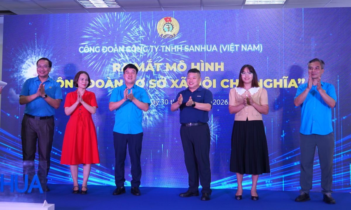 Sanhua Co., Ltd. Trade Union launches the socialist grassroots trade union model. Photo: Mai Dung