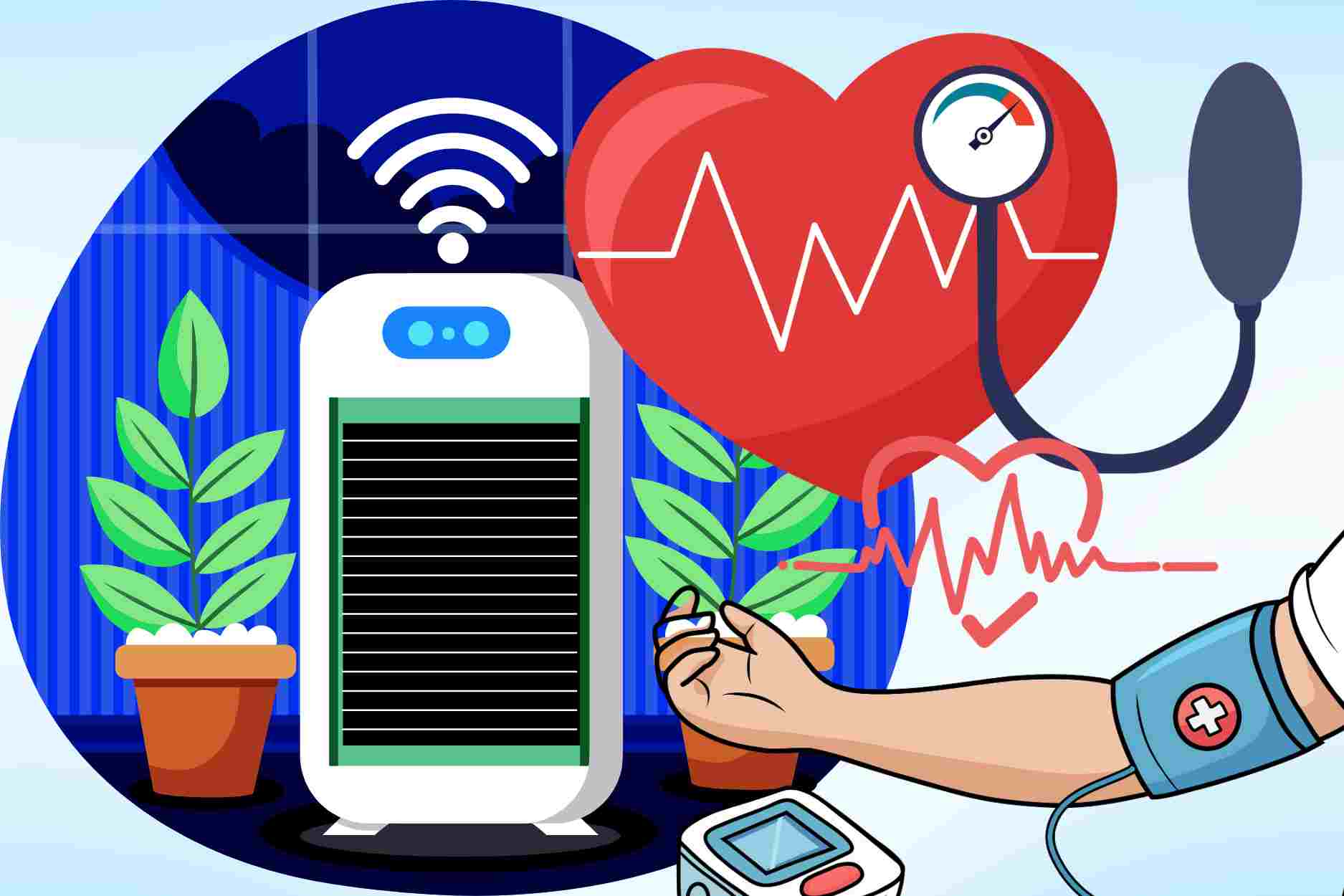 Air purifiers and benefits in supporting blood pressure control
