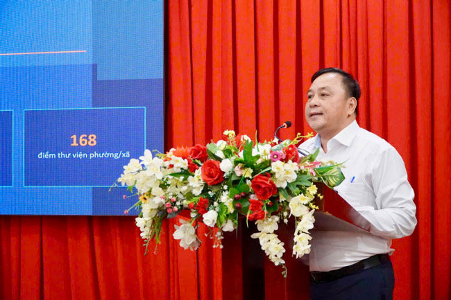 ThS. Vĩnh Quốc Bảo - PGĐ Thư viện Khoa học Tổng hợp TPHCM. Ảnh: Mai Anh.