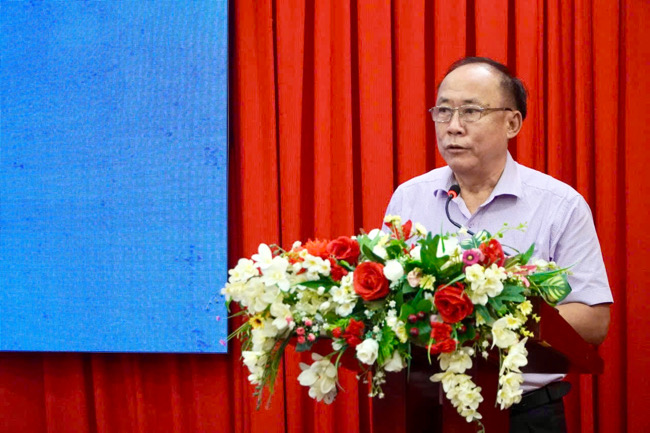 PGS.TS Nguyễn Thế Dũng - Nguyên Hiệu trưởng Trường Đại học Văn hoá TPHCM. Ảnh: Mai Anh.
