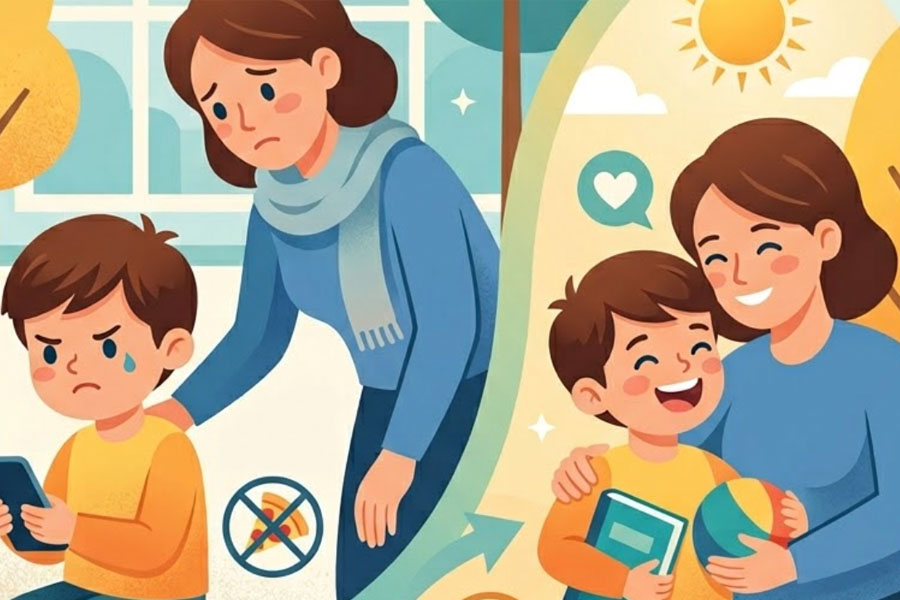 Common behavioral problems in children and appropriate handling methods. Graphics: Thien Nhan
