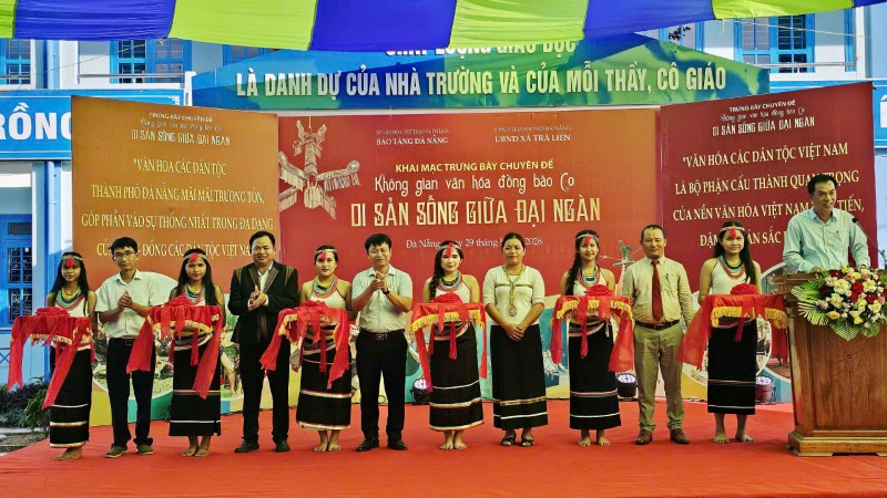 Triển lãm văn hóa đồng bào Cor giữa núi rừng Trà Liên, Đà Nẵng từ ngày 29.5 đến hết ngày 1.6. Ảnh: Hoàng Bin